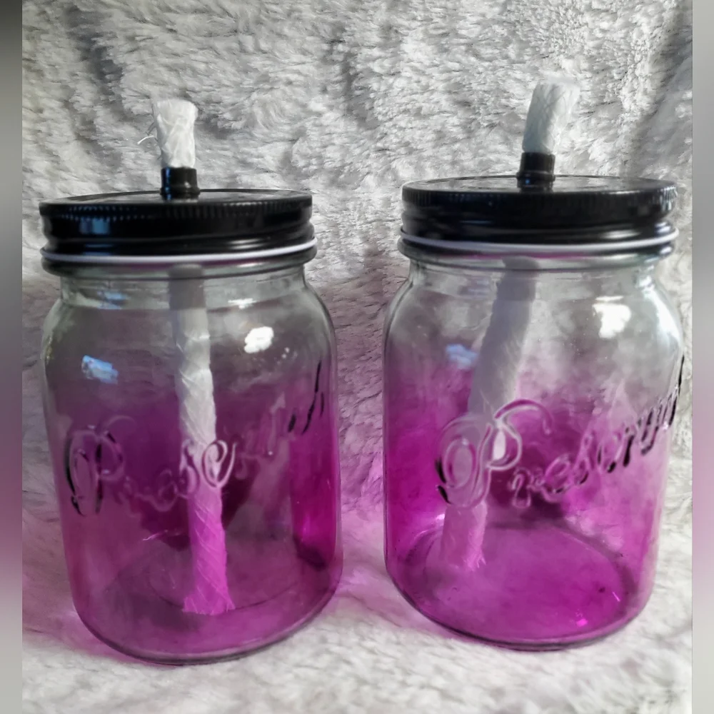 Mason Jar Citronella Torches